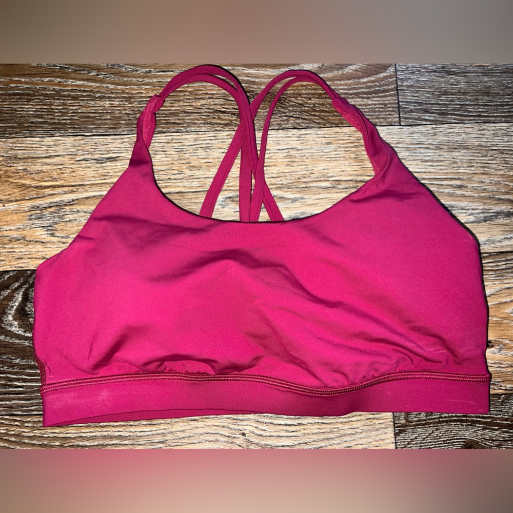 Lululemon Energy Bra Medium Support Wild Berry